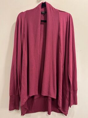 Quince French Terry Modal Cardigan in Rose Size Large